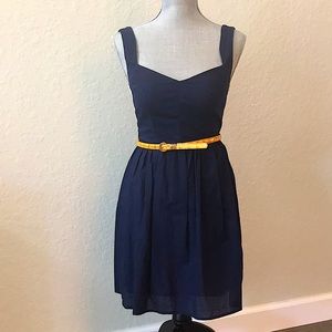 Flirty Navy Blue Dress